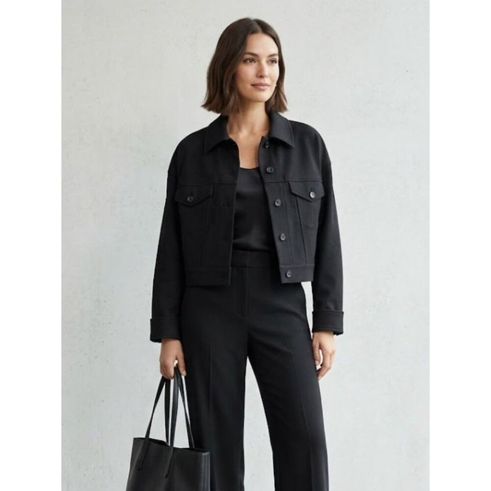 MM Lafleur The Anna Jacket - Better Than Denim Black Size X-Small NWT